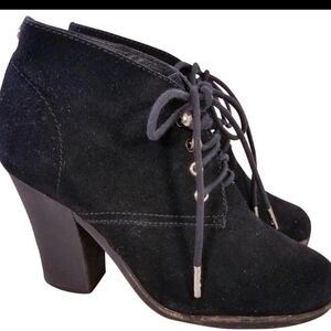 MICHAEL KORS ANKLE SUEDE BOOTS LACES SIZE US 8.5  *Excellent used condition with